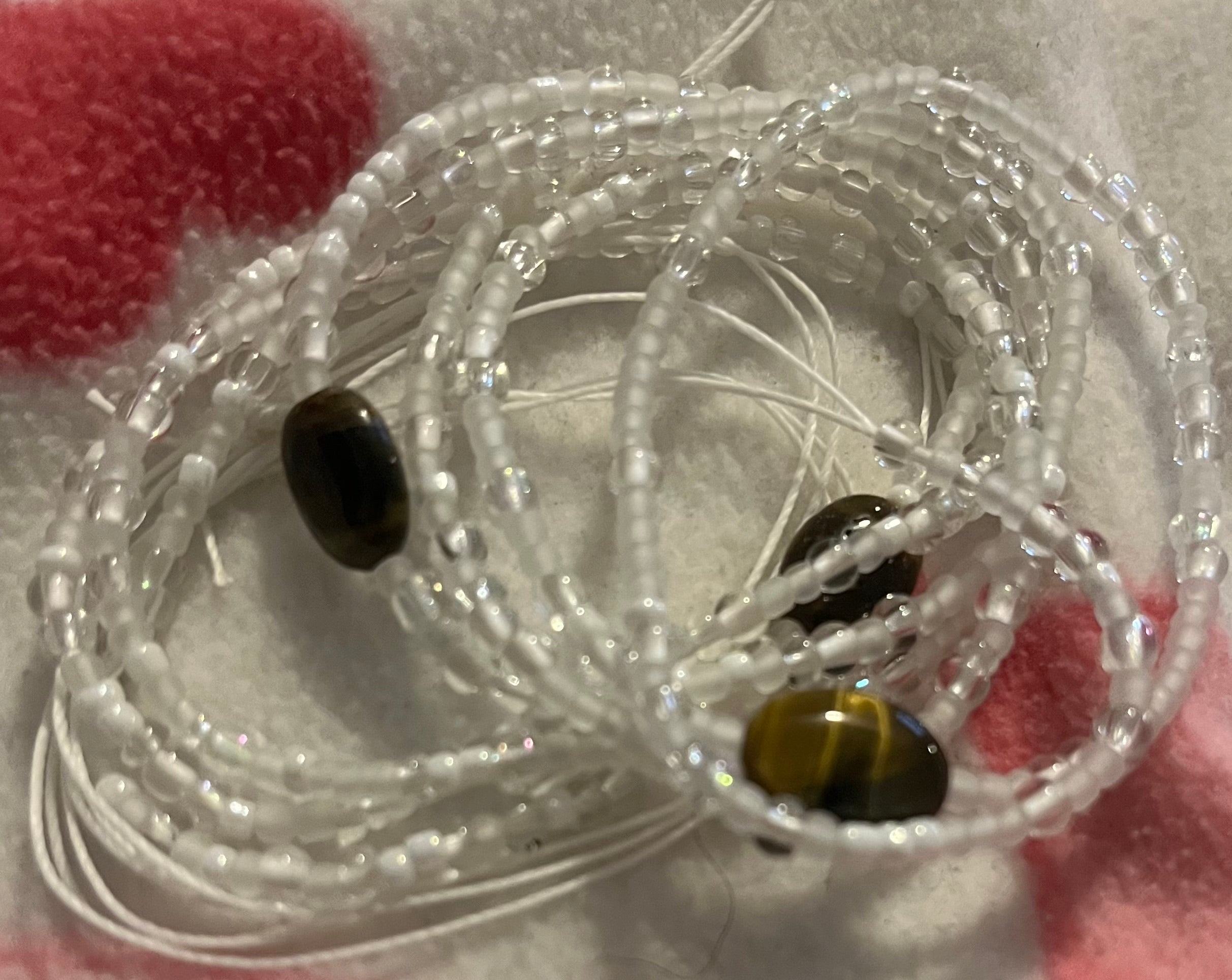 Tiger eye waist bead