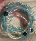 Blue waist bead