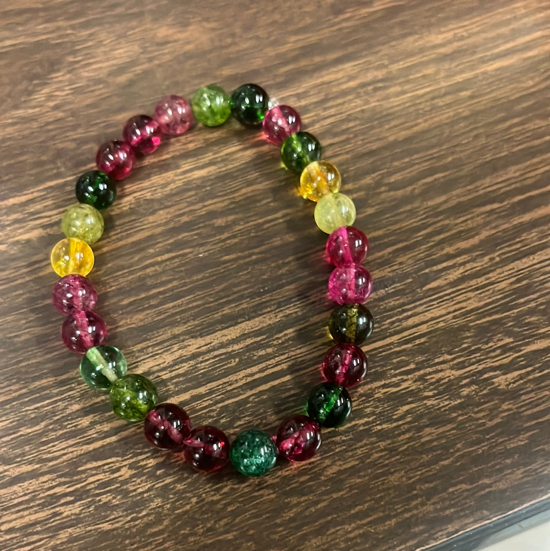 Multicolor quartz bracelet