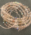 Sparkly 50 inch tie on waist bead