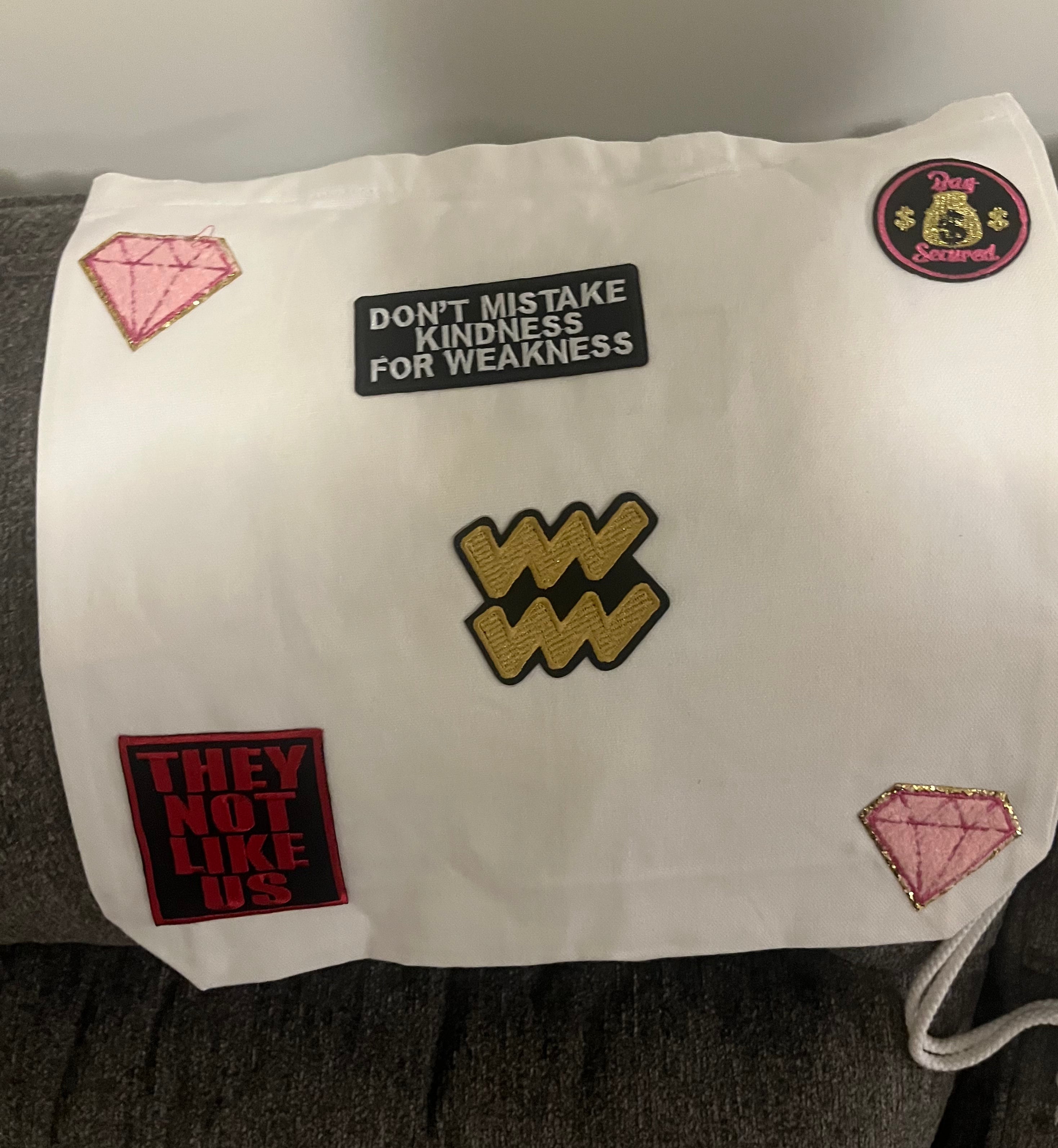 Aquarius zodiac sign large bag