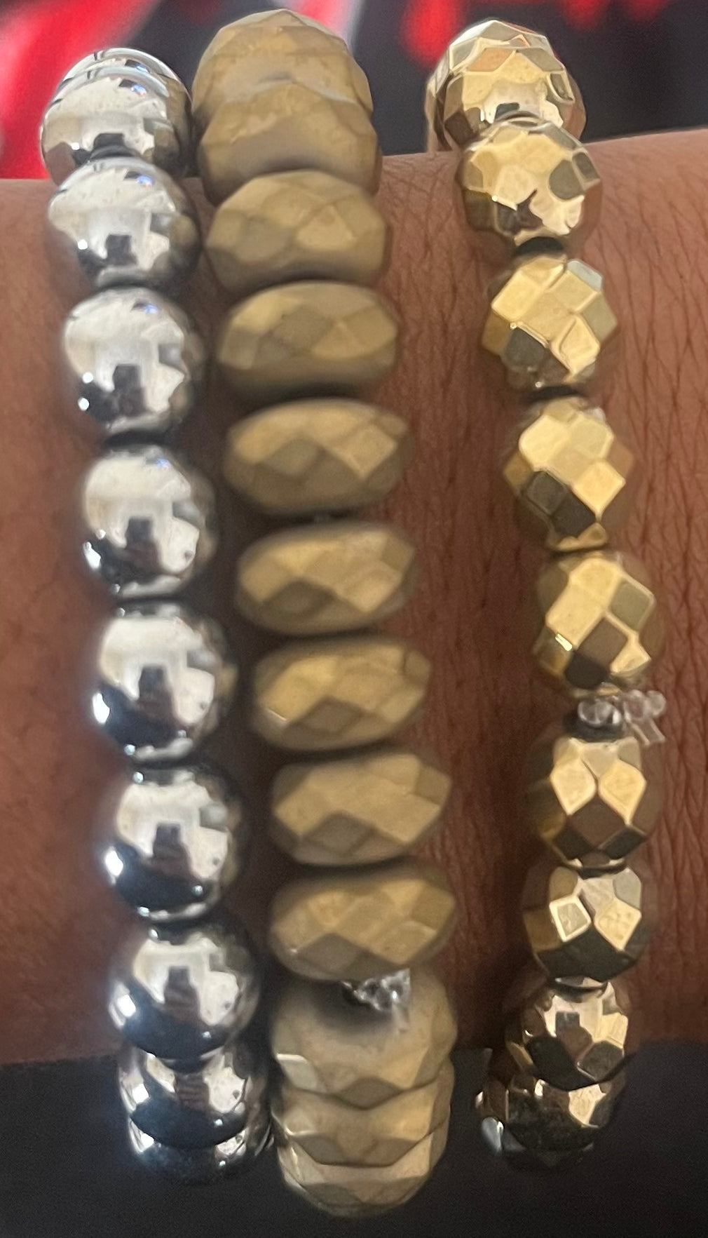 Gemstone bracelet set