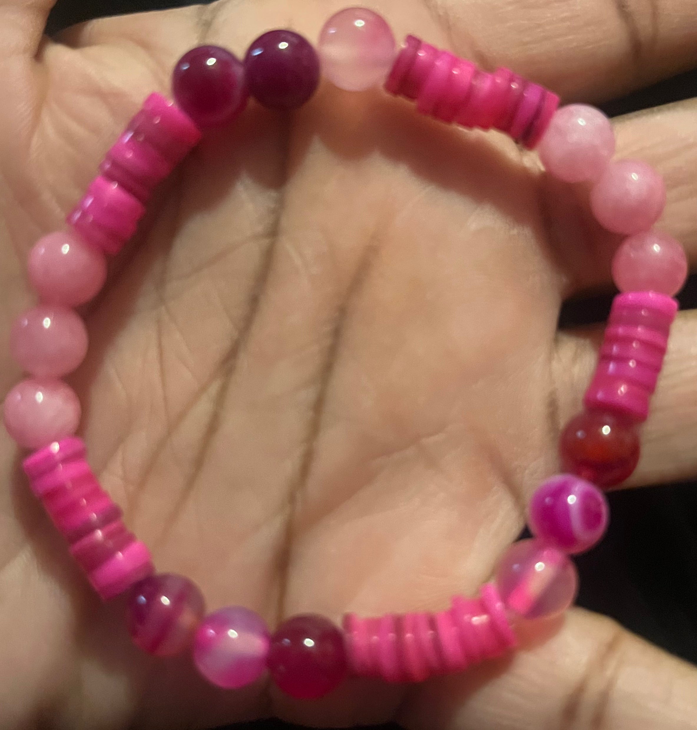 All pink bracelet