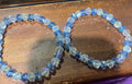 Light blue and clear bracelet