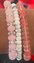 Gemstone bracelet set