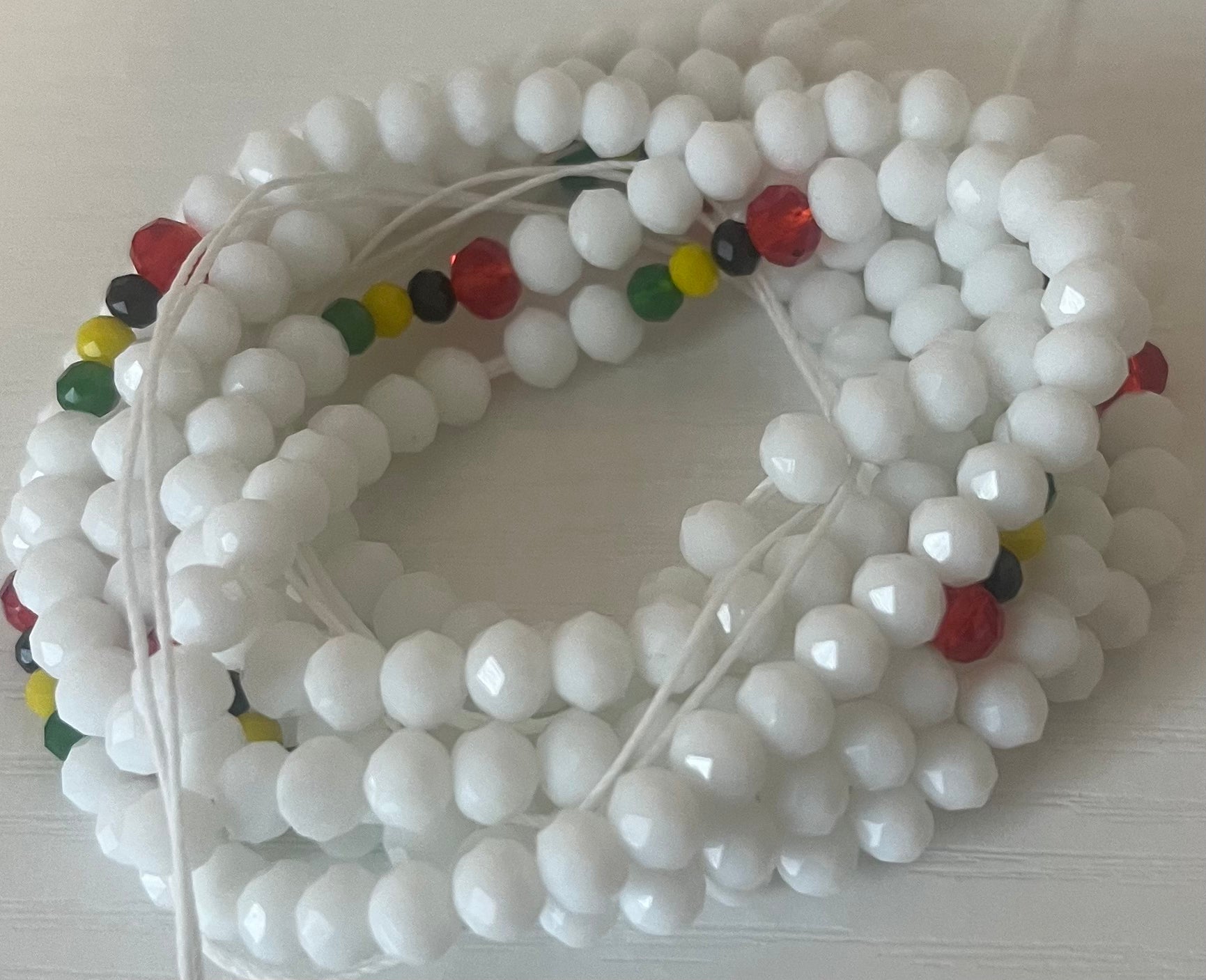 Black history 50 inch waist bead