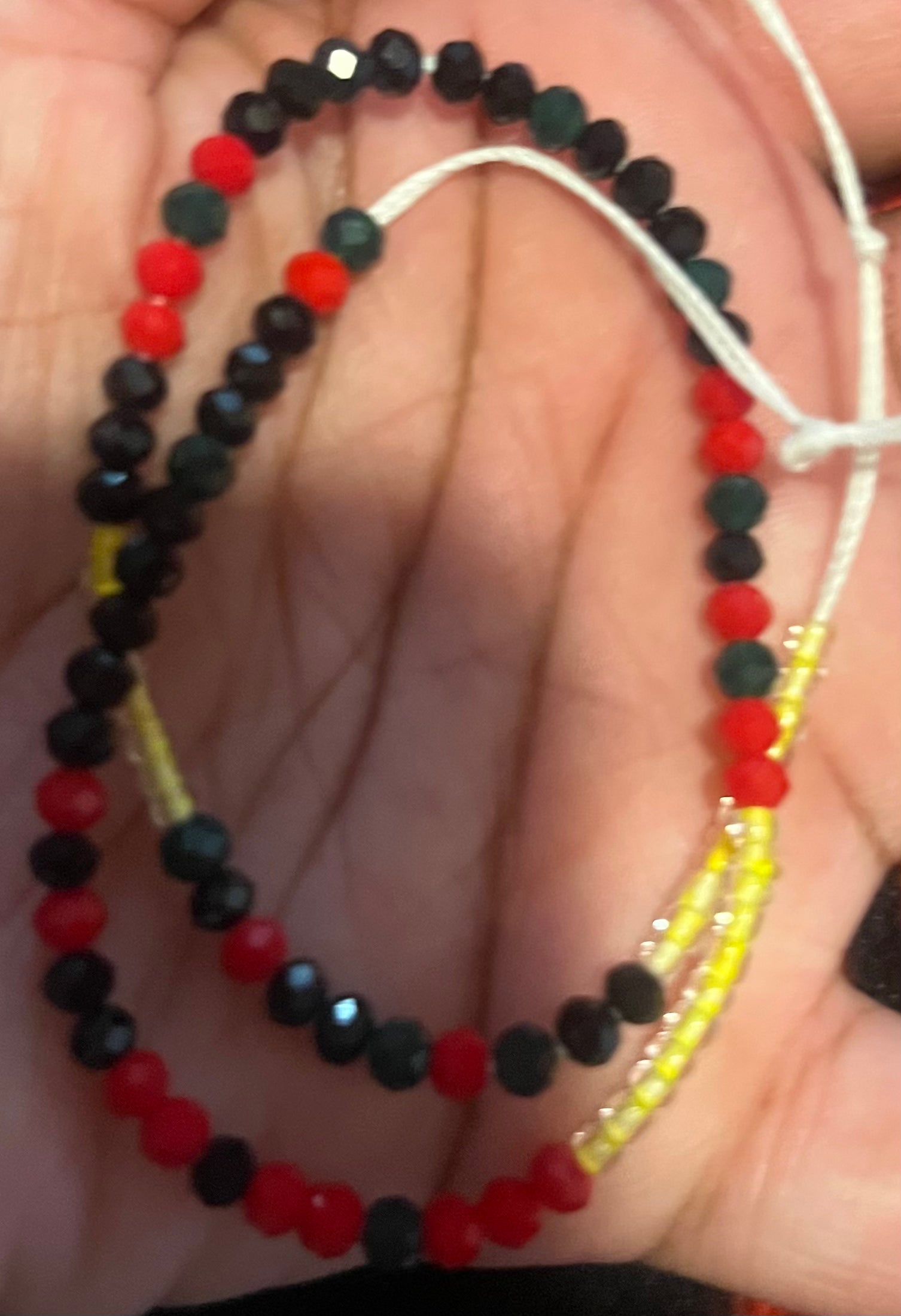 Juneteenth tie on ankle 12 inches