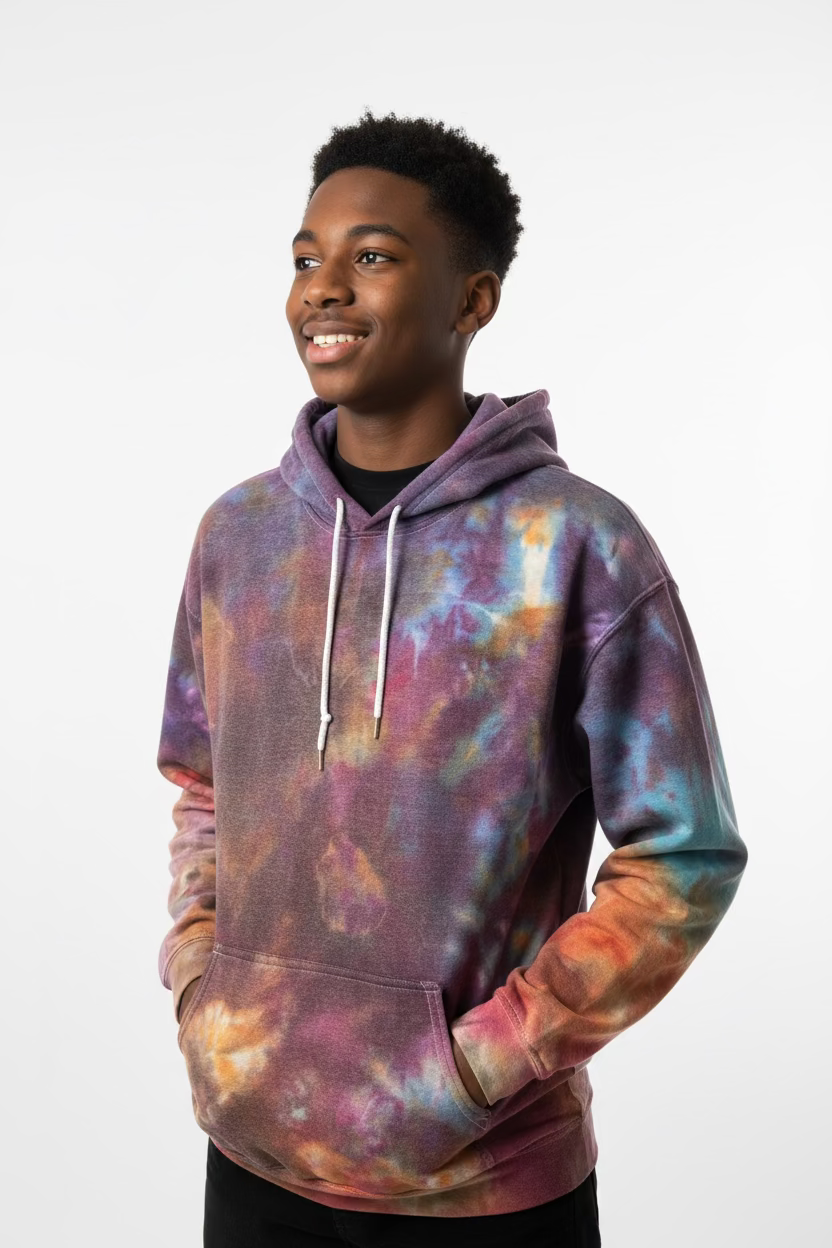 Handmade tie-dye hoodie