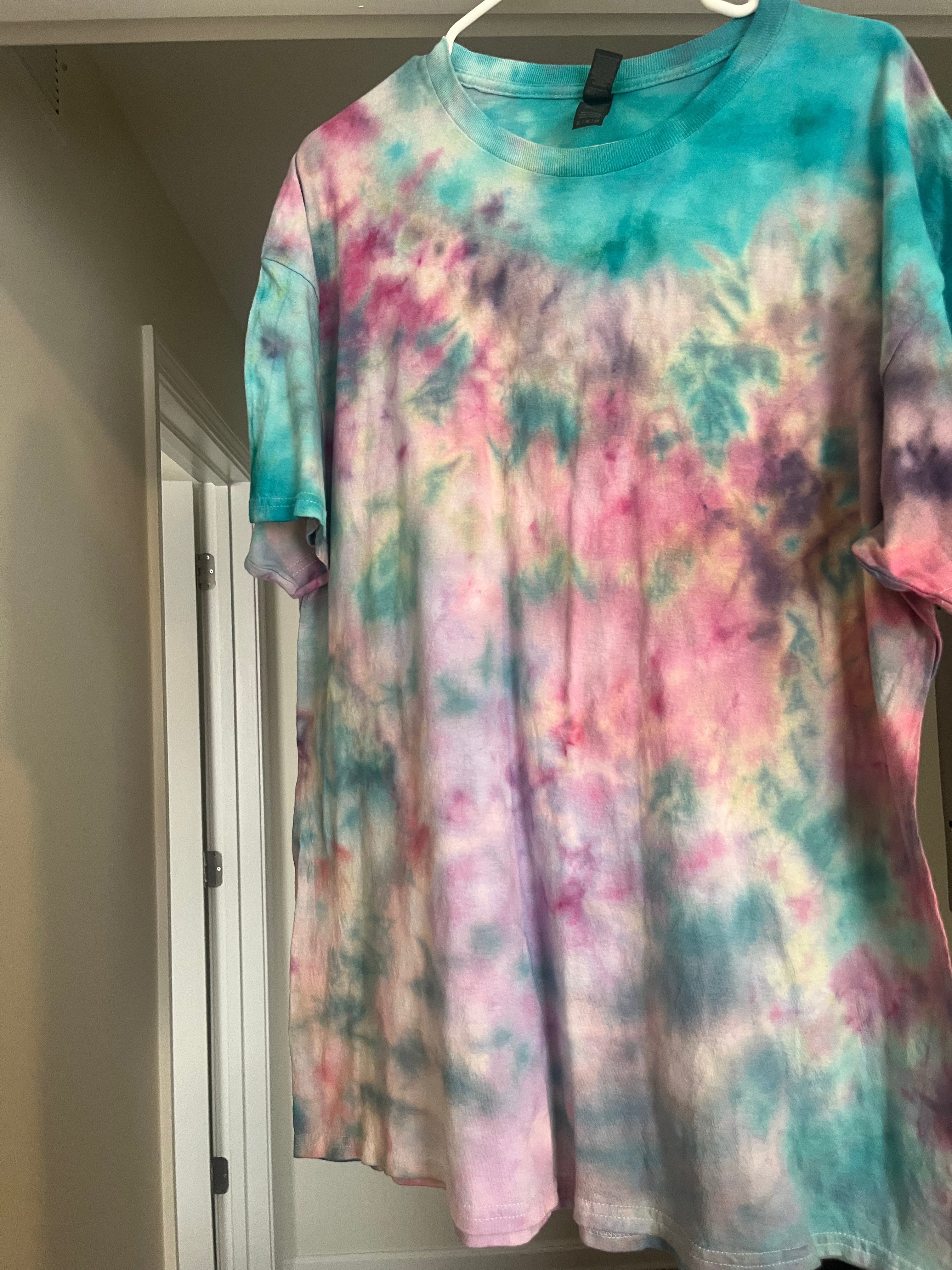 Extra large handmade tie-dye shirt