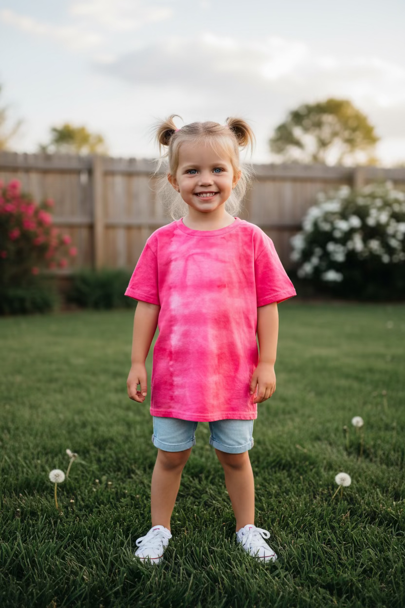 Kid small tie-dye shirt