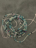 ￼ Multicolor waist bead 50 inches tie on