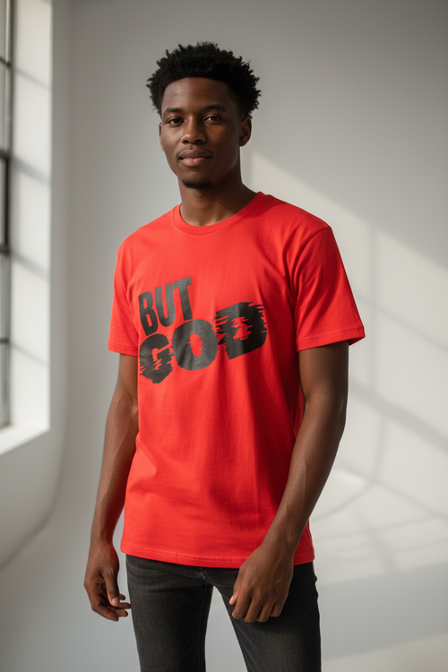 Person wearing the But God shirt